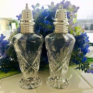Set of Godinger Crystal Salt & Pepper Shakers